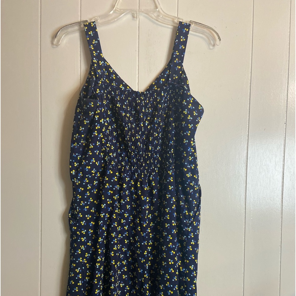 Navy blue summer print romper small euro 42 us medium - Picture 6 of 10